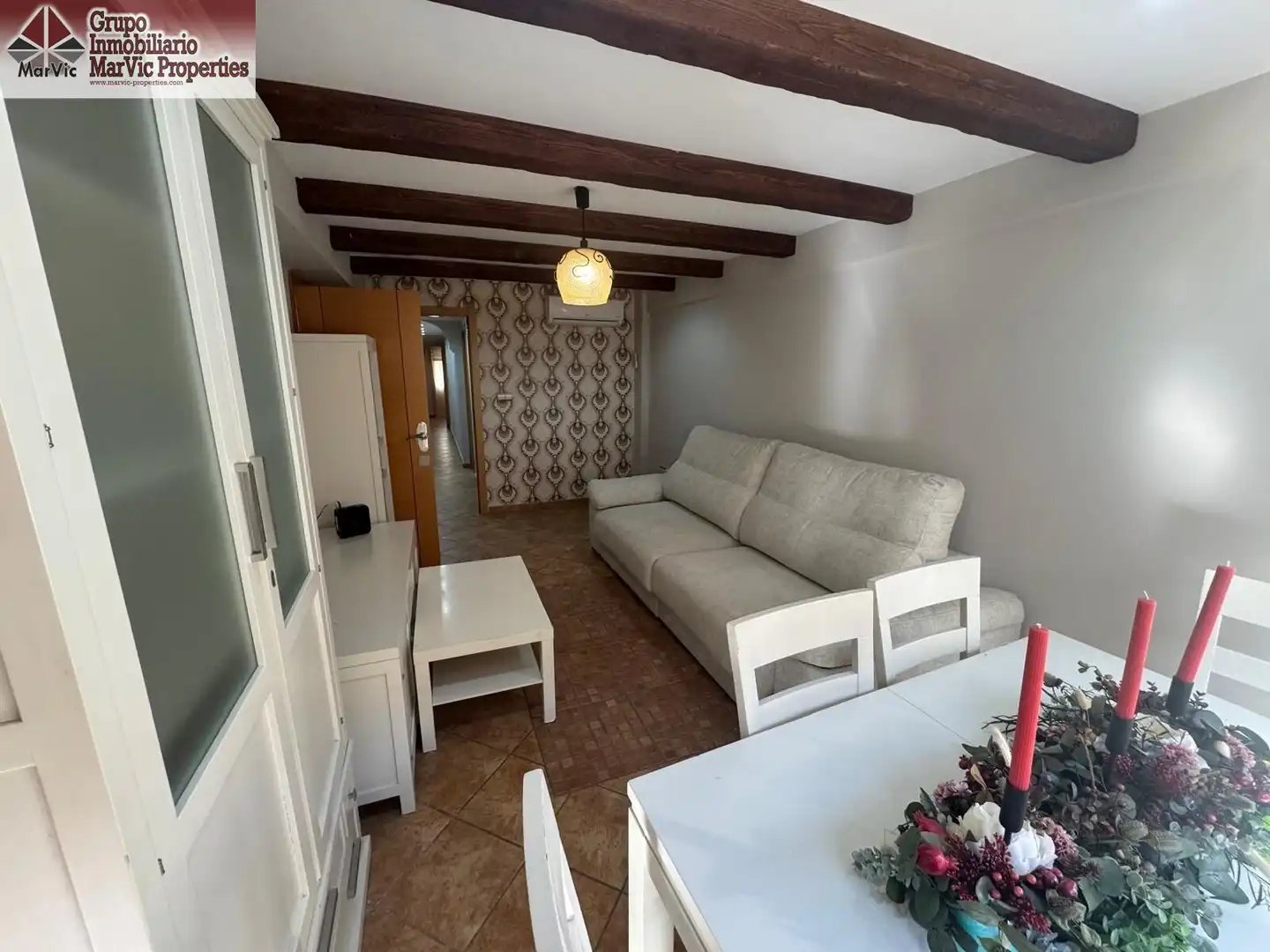 Living room of Flat for sale in Benidorm  with Air Conditioner, Terrace and Furnished