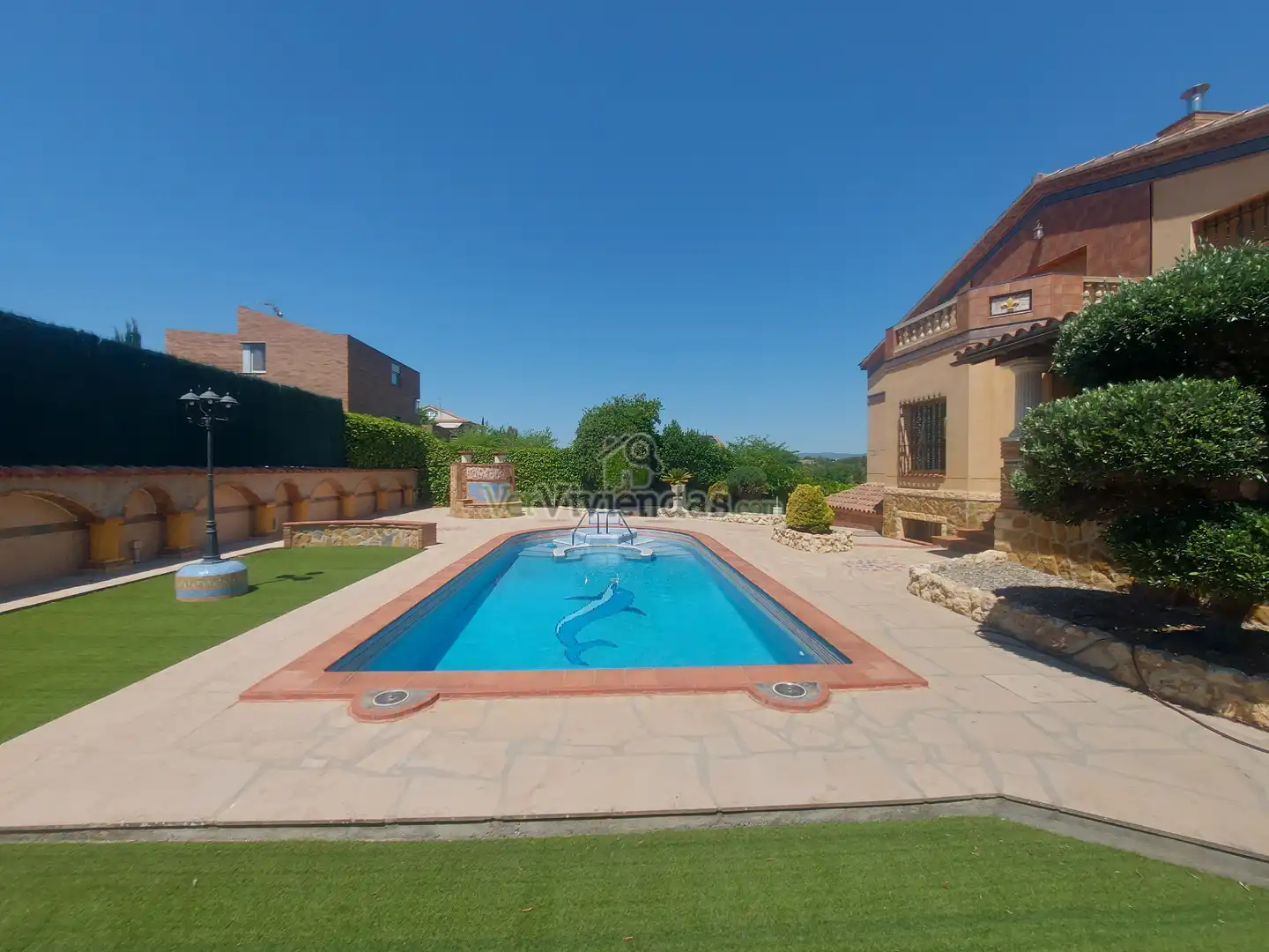 Swimming pool of Houses for sale in Olèrdola  with Air Conditioner, Heating and Private garden