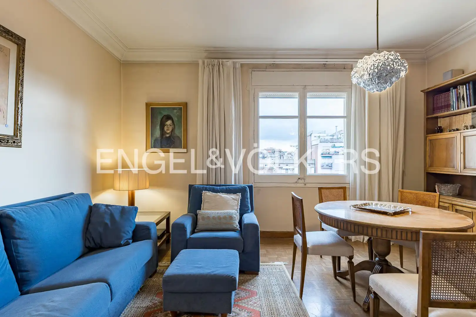 Living room of Flat for sale in Barcelona  with Heating and Parquet flooring
