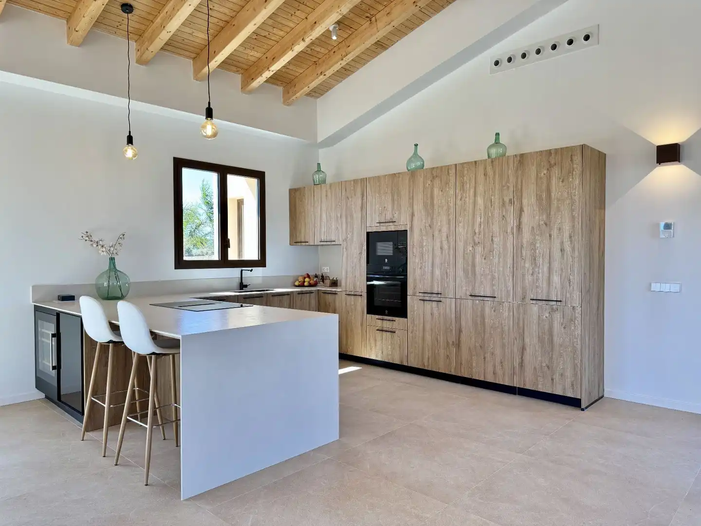 Cocina de Finca rústica de alquiler en Porreres con Aire acondicionado, Calefacción y Terraza