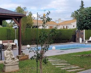 Jardí de Casa o xalet de lloguer en La Pobla de Vallbona amb Aire condicionat, Terrassa i Piscina