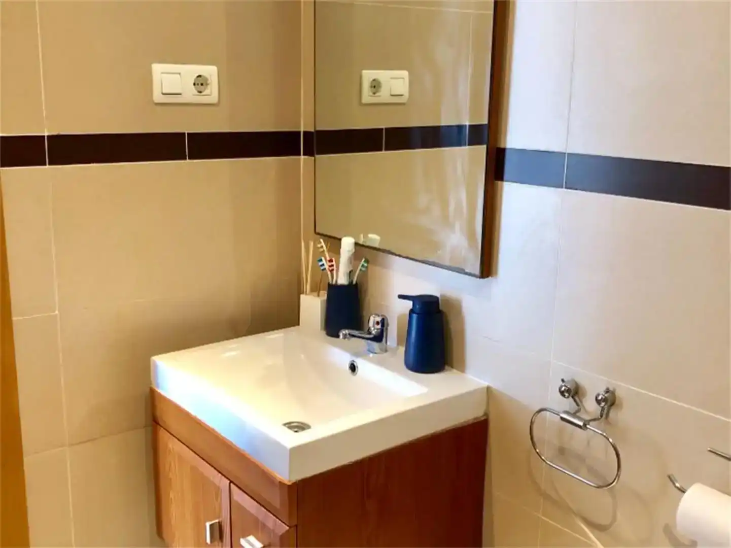 Badezimmer von Dachboden zur Miete in Oropesa del Mar / Orpesa mit Klimaanlage und Schwimmbad