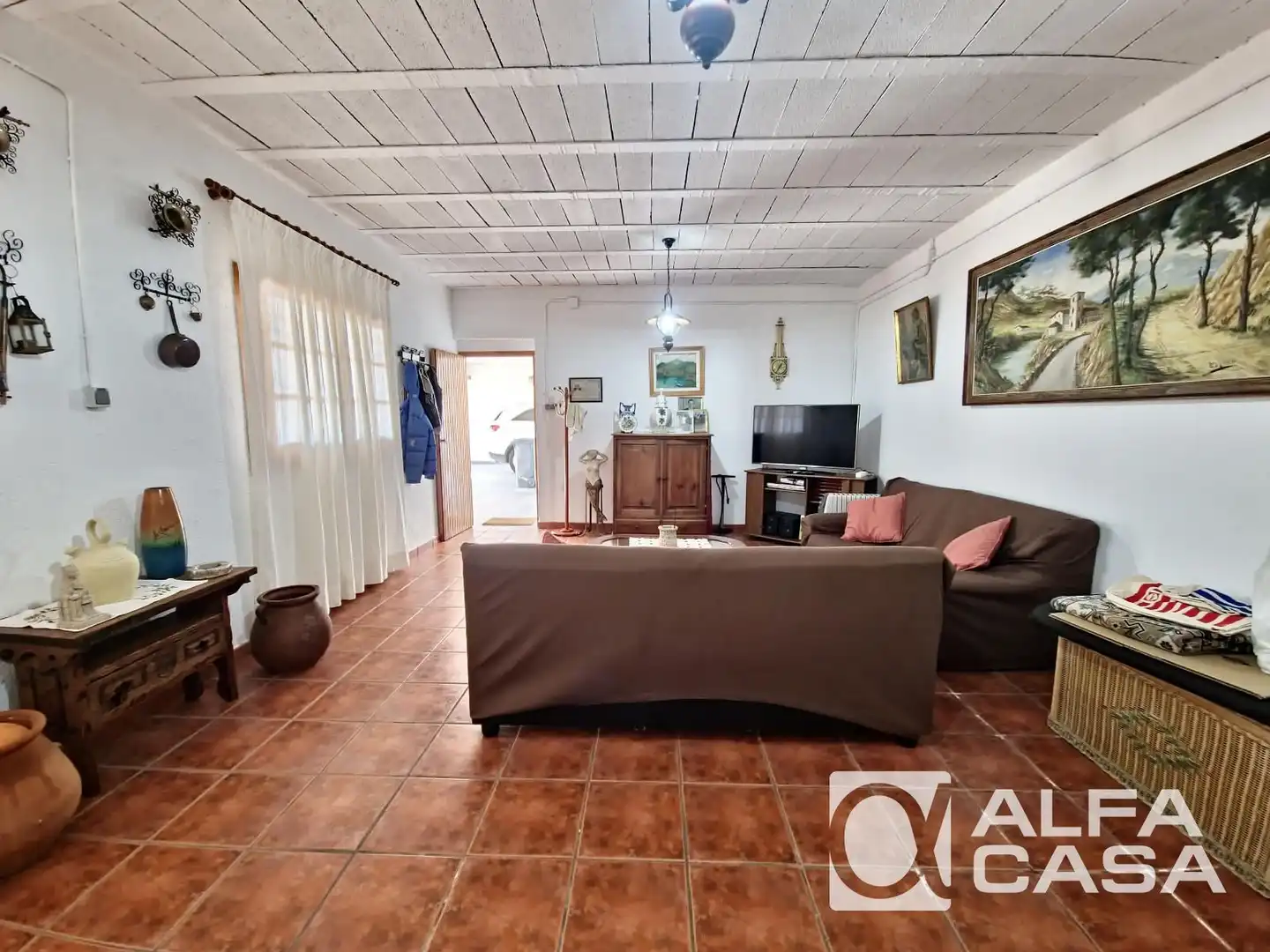 Living room of Houses for sale in Lloret de Mar  with Air Conditioner, Heating and Parquet flooring