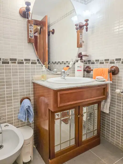 Badezimmer von Wohnung zum Verkauf in San Sebastián de los Reyes mit Klimaanlage, Heizung und Parkett