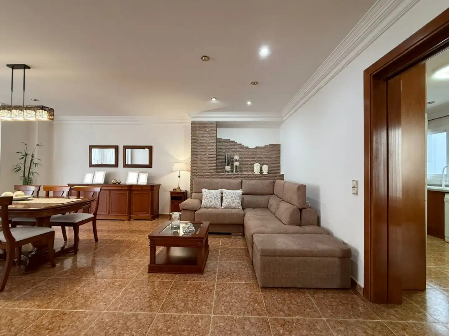 Sala d'estar de Apartament en venda en Teulada amb Aire condicionat, Calefacció i Traster