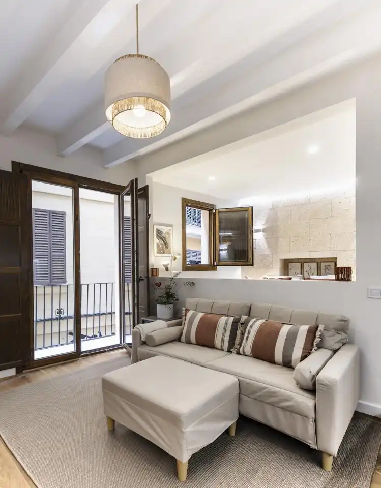 Sala de estar de Piso en venta en  Palma de Mallorca con Aire acondicionado, Terraza y Amueblado