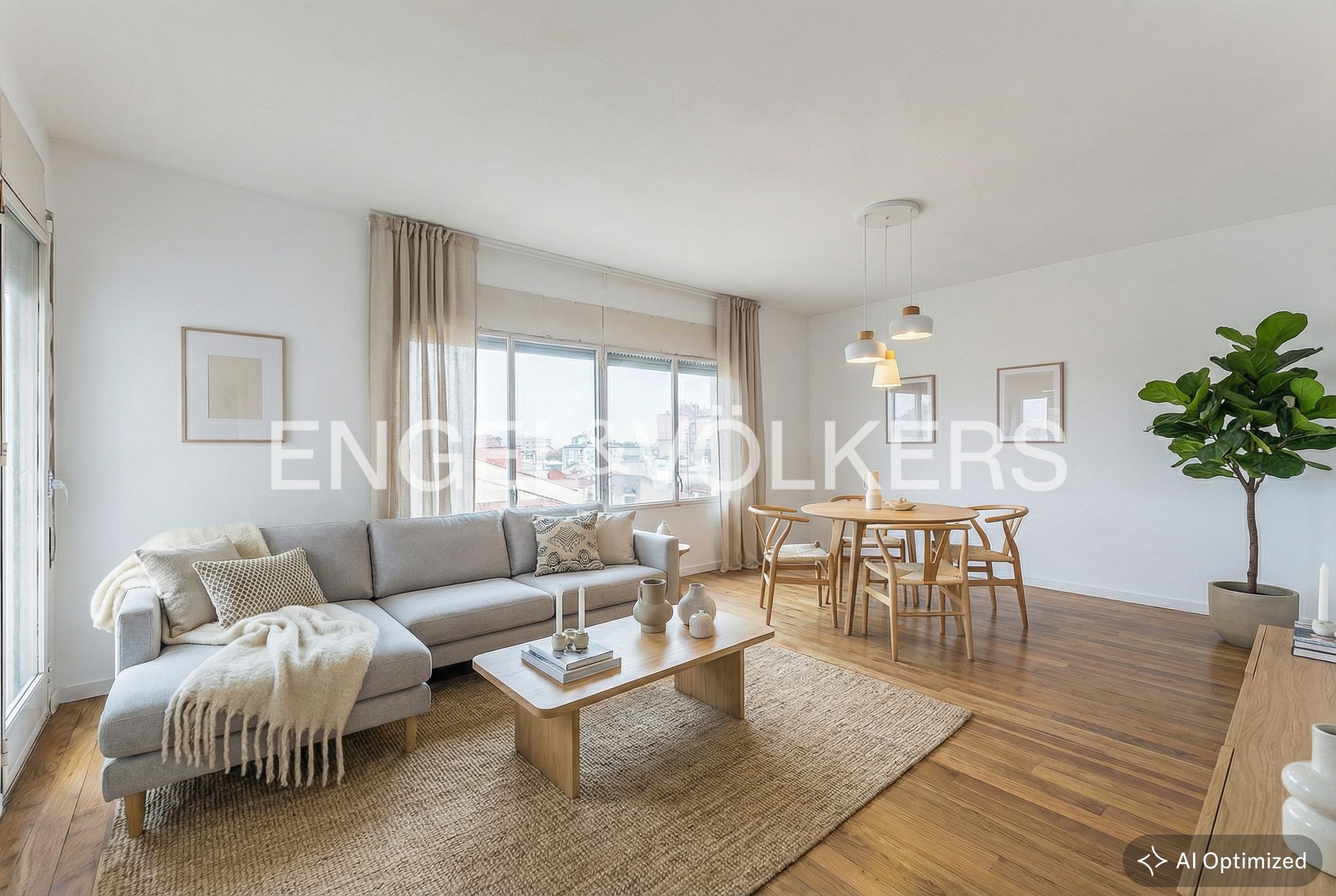 Sala de estar de Apartamento en venta en Sabadell con Calefacción, Terraza y Trastero