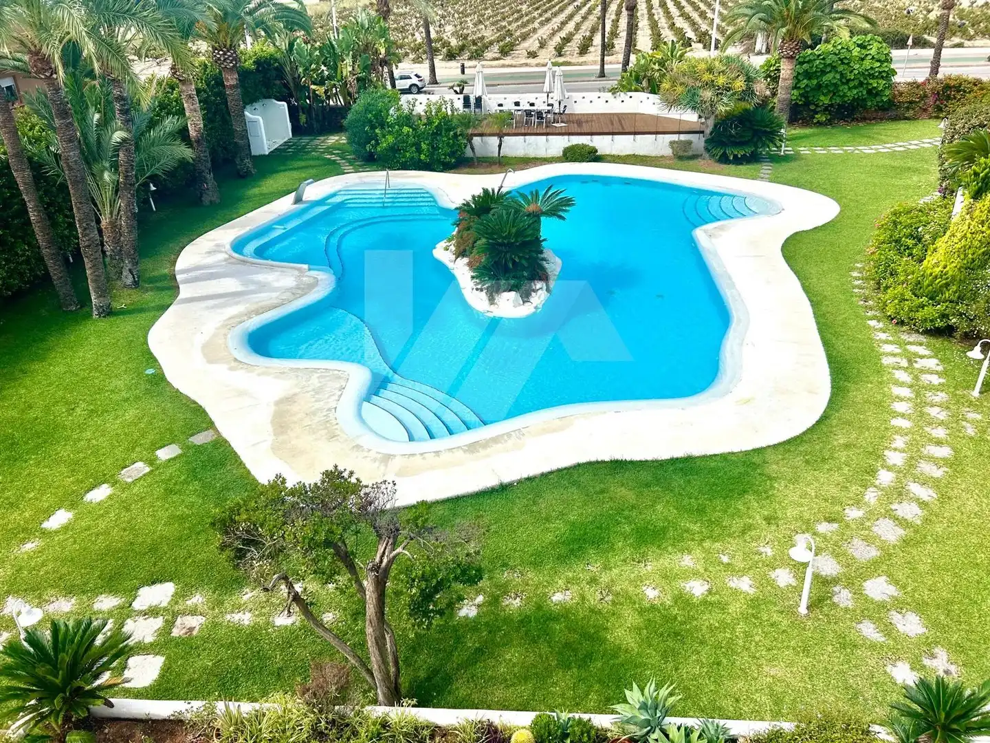 Piscina de Apartamento en venta en Moraira con Aire acondicionado, Calefacción y Jardín privado
