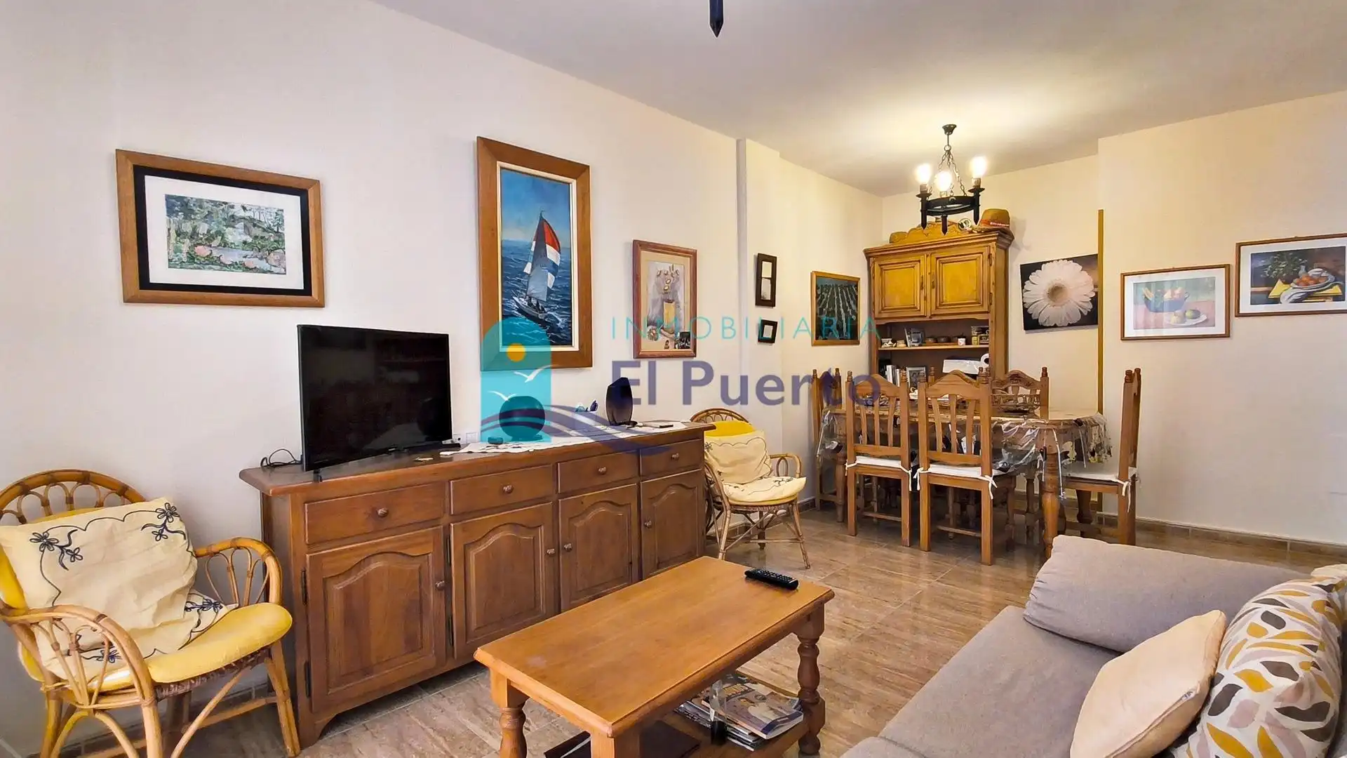 Sala de estar de Apartamento en venta en Mazarrón con Aire acondicionado, Calefacción y Terraza