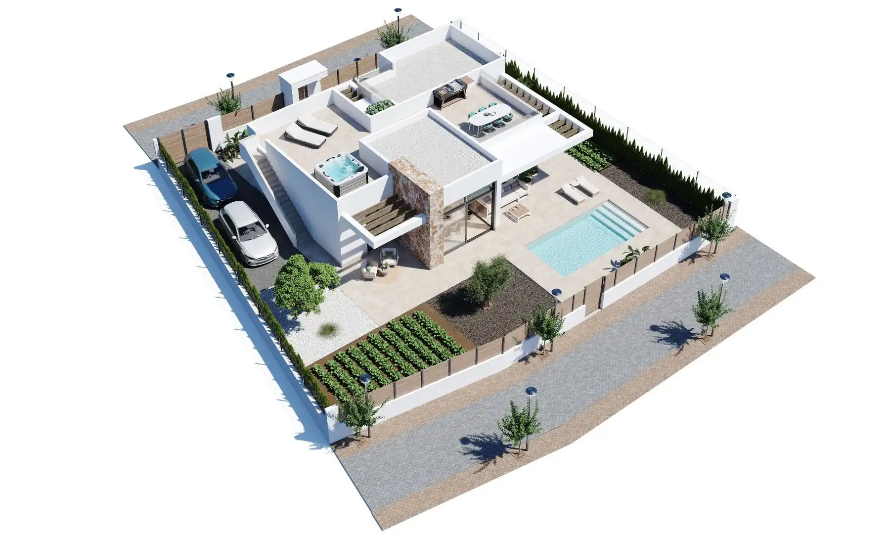 Finca rústica en venta en Alhama de Murcia con Aire acondicionado, Jardín privado y Piscina