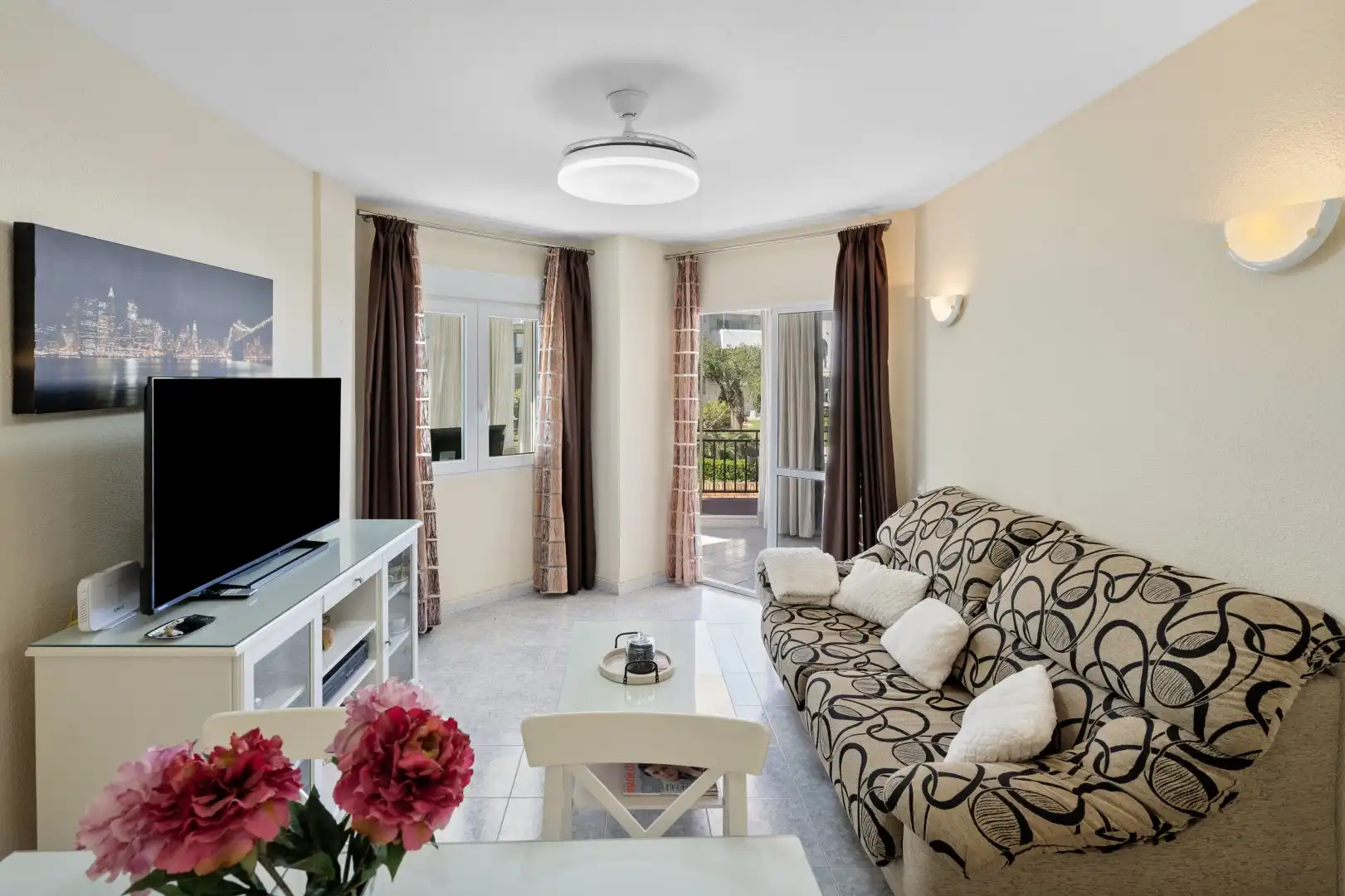 Sala de estar de Piso en venta en Torremolinos con Aire acondicionado, Terraza y Piscina