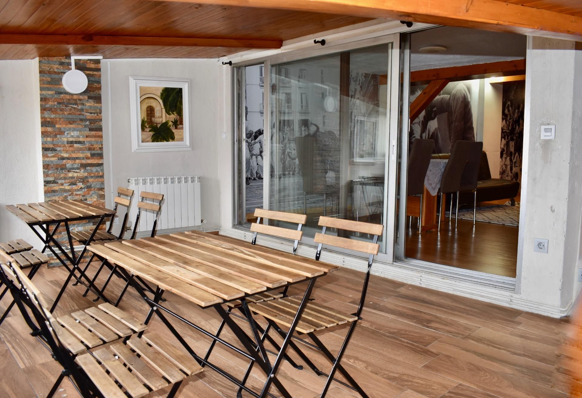 Terrace of Attic for sale in  Pamplona / Iruña  with Heating, Parquet flooring and Terrace