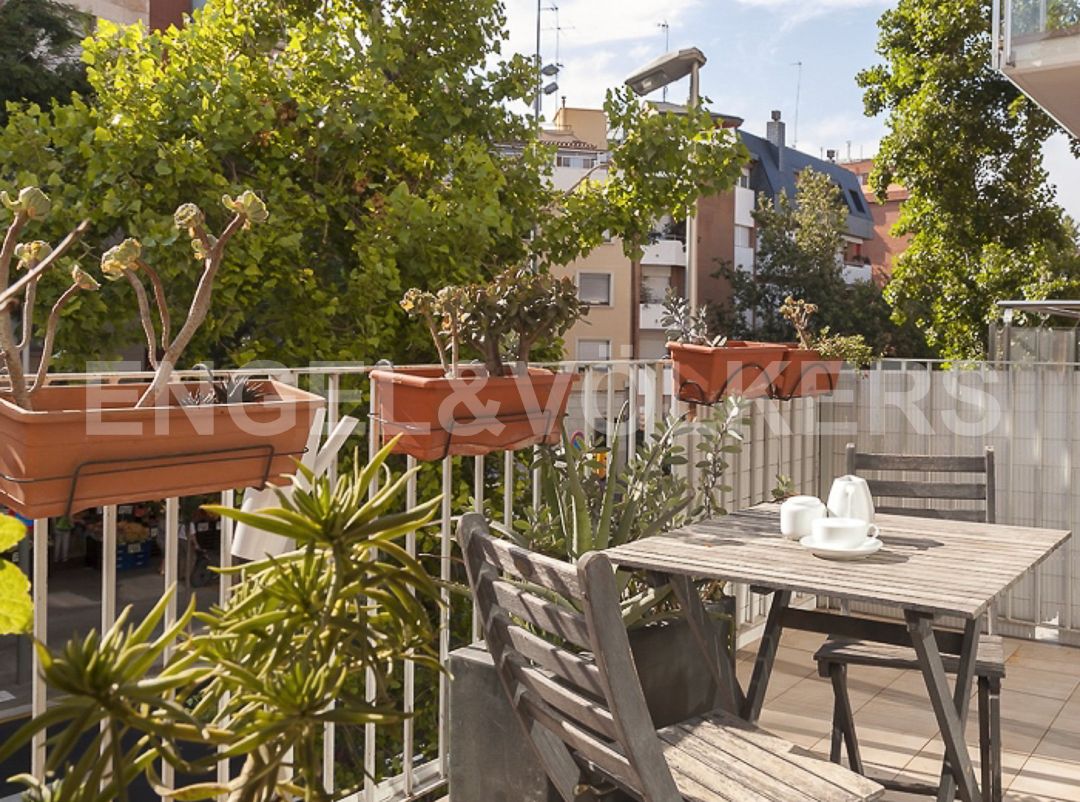 Terrace of Apartment to rent in  Barcelona Capital  with Air Conditioner and Heating