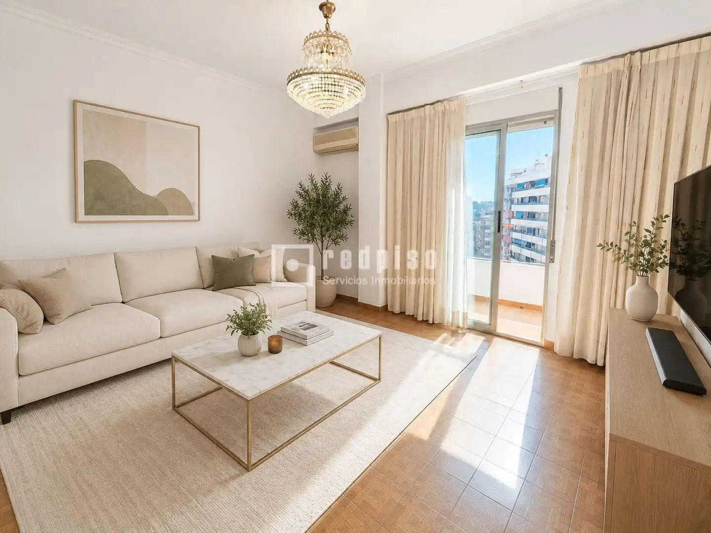 Sala de estar de Piso en venta en Valencia con Aire acondicionado y Trastero