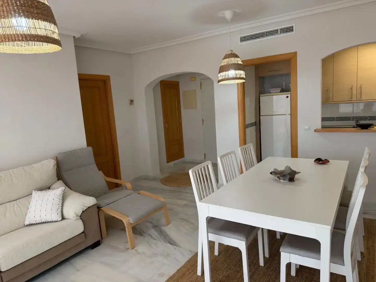 Esszimmer von Wohnung zum Verkauf in Mutxamel mit Klimaanlage, Schwimmbad und Balkon