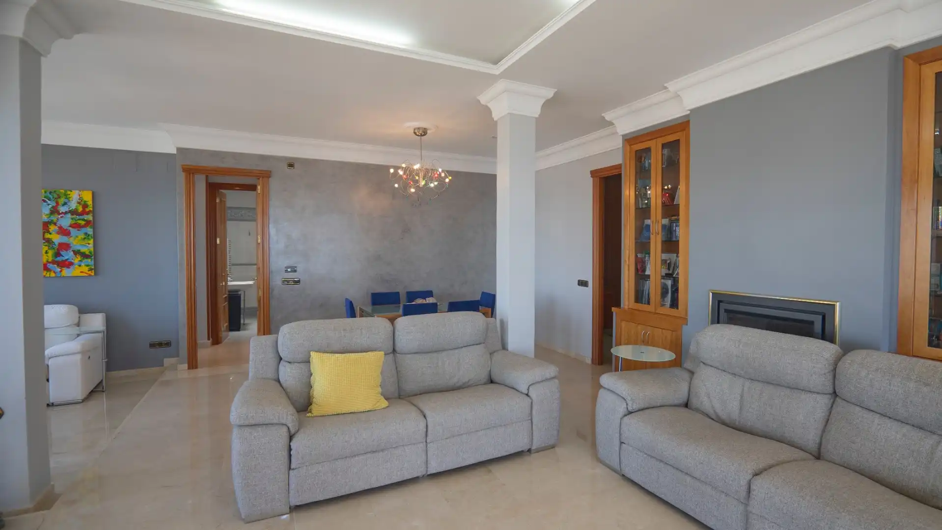 Sala d'estar de Àtic en venda en Benidorm amb Piscina, Moblat i Jacuzzi