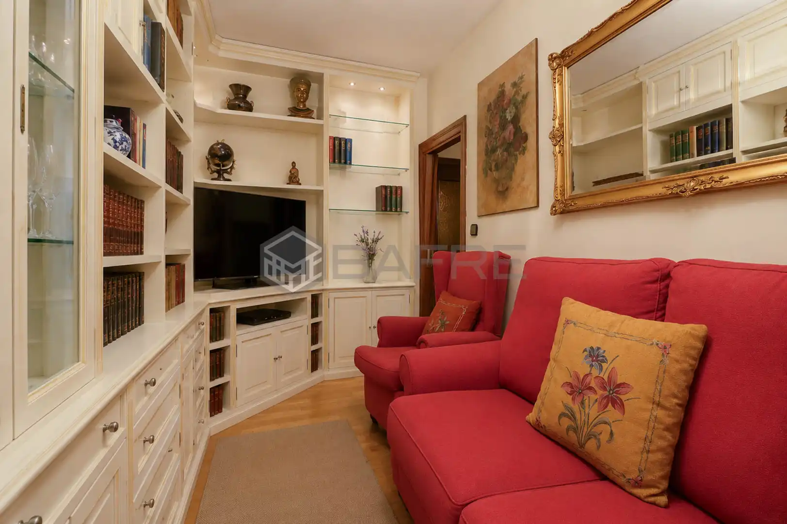 Living room of Flat for sale in Madrid  with Air Conditioner, Parquet flooring and Terrace