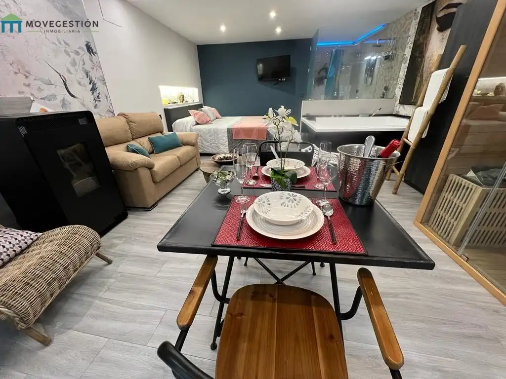 Dining room of Ground floor for sale in Ubrique  with Air Conditioner, Furnished and Balcony