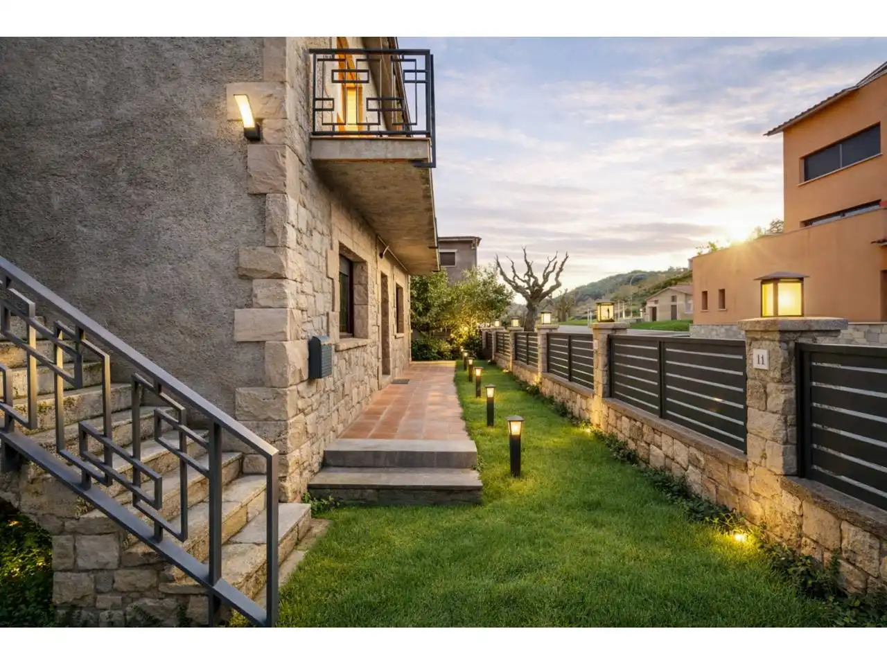Terrassa de Casa o xalet en venda en L'Estany amb Calefacció, Jardí privat i Terrassa