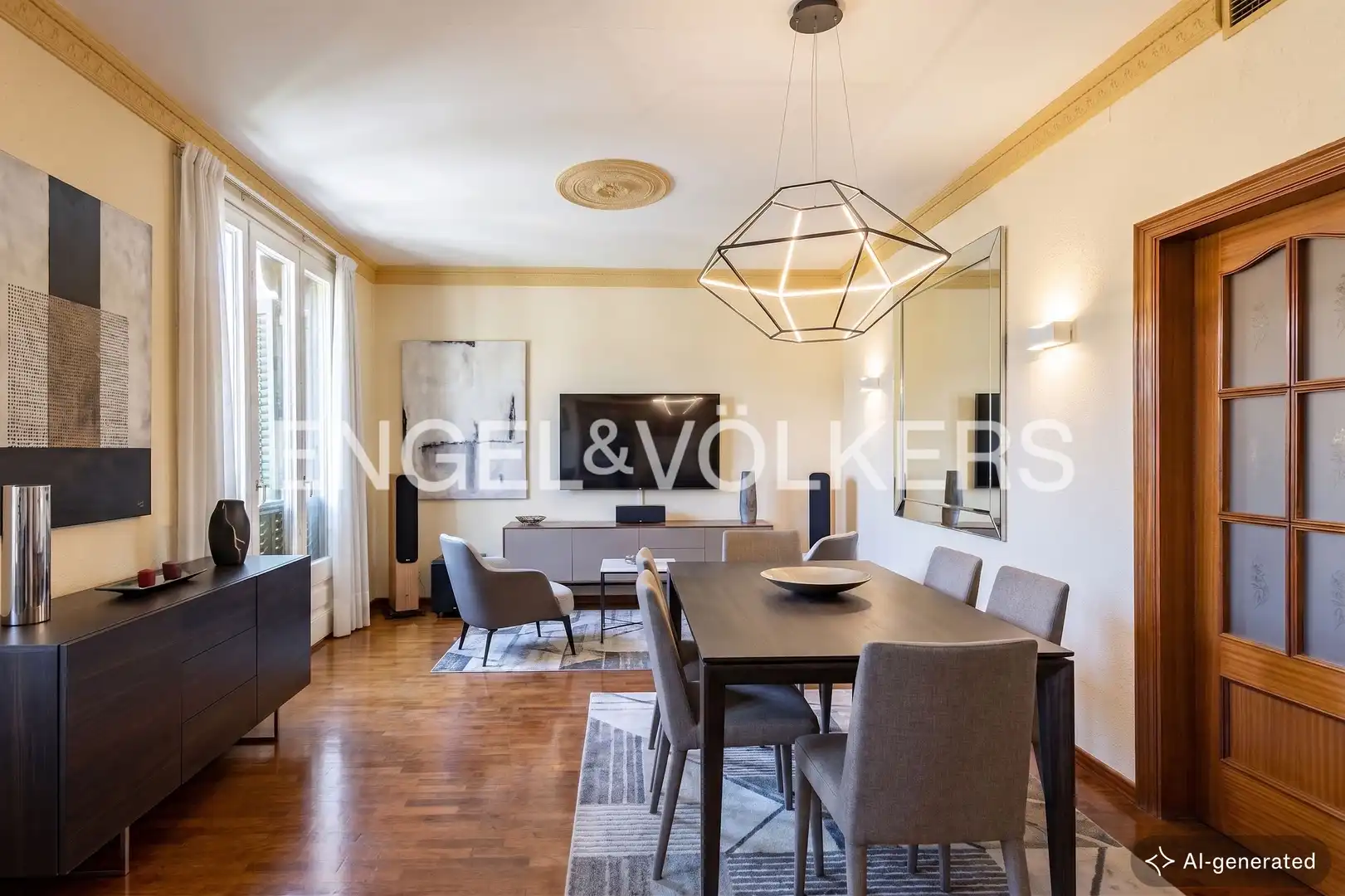 Dining room of Flat for sale in Barcelona  with Air Conditioner, Heating and Parquet flooring