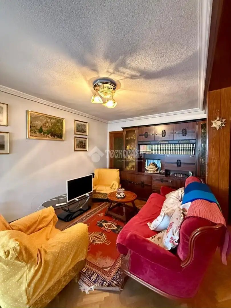 Living room of Flat for sale in Madrid  with Heating, Parquet flooring and Terrace