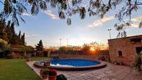 Swimming pool of Country house for sale in Viladamat  with Private garden, Terrace and Swimming Pool