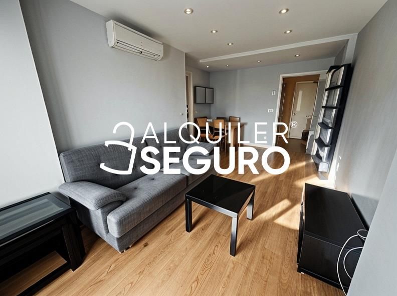 Sala d'estar de Pis de lloguer en  Madrid Capital amb Calefacció, Terrassa i Moblat
