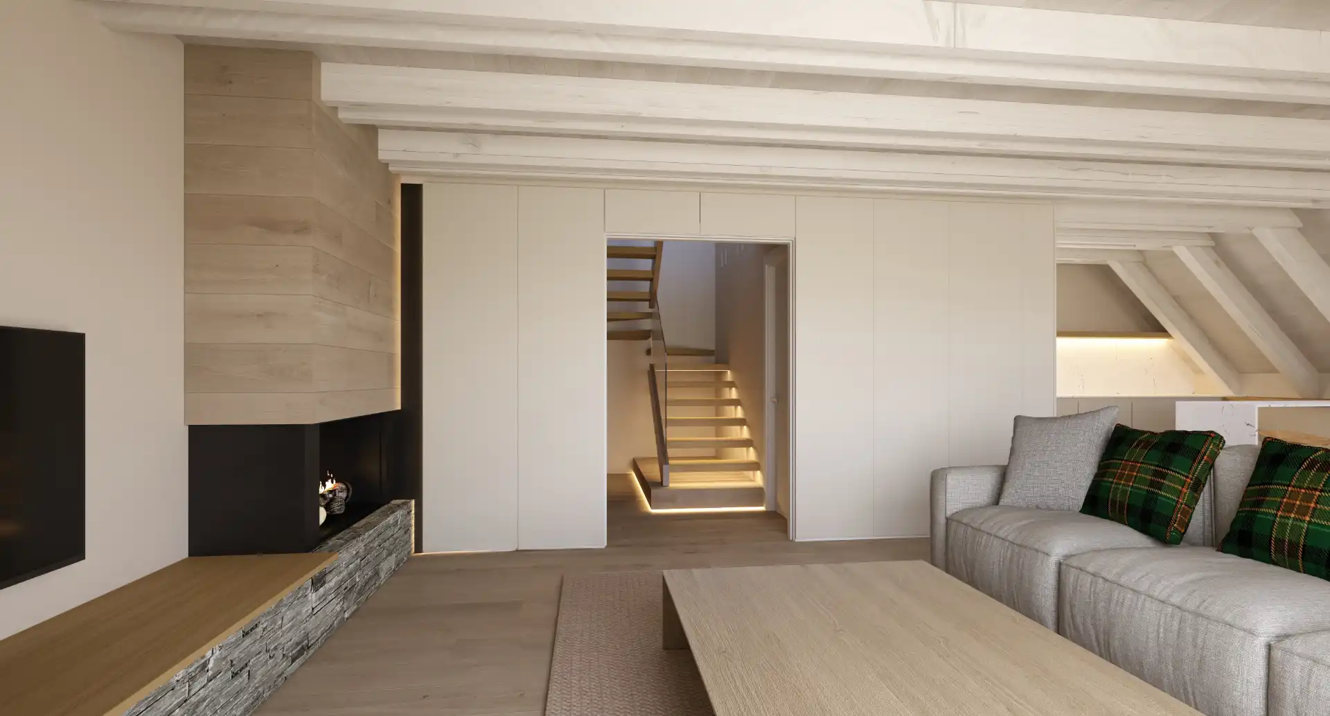 Sala de estar de Ático en venta en Bossòst con Aire acondicionado, Calefacción y Parquet