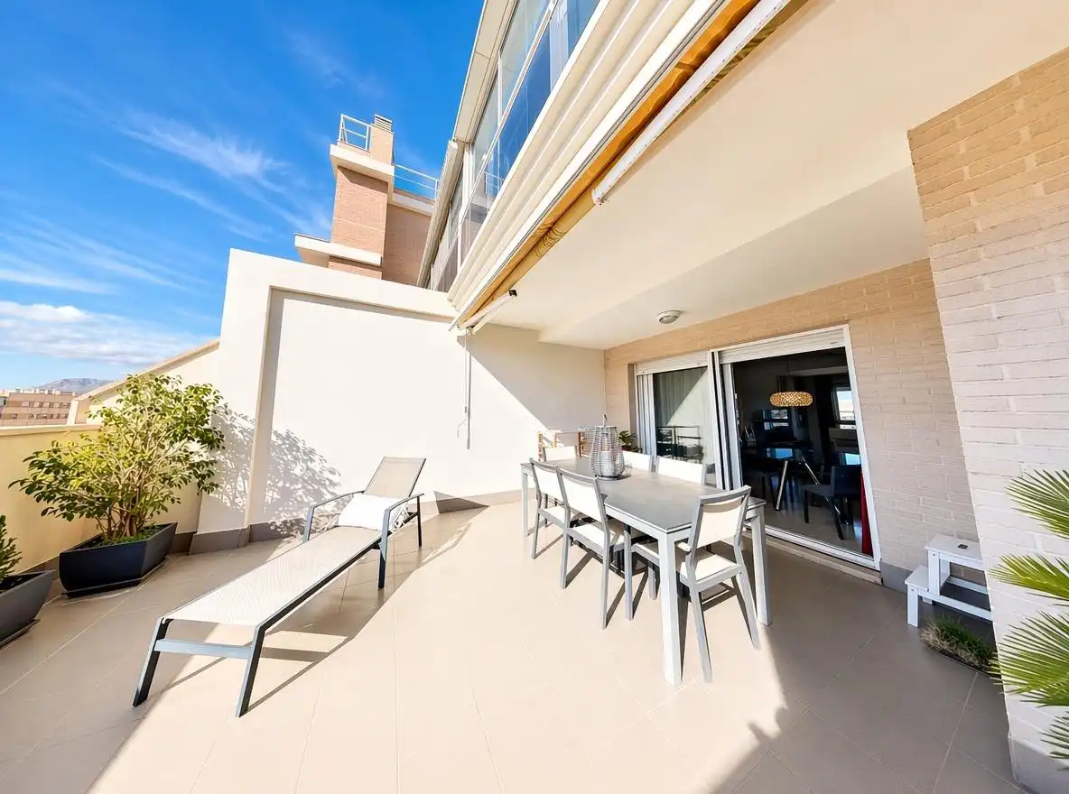 Terrace of Attic for sale in Alicante / Alacant  with Heating, Private garden and Terrace
