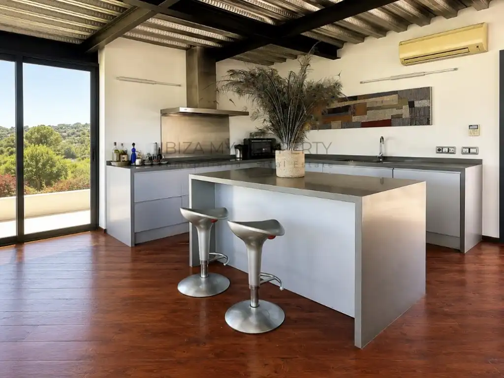 Cocina de Casa o chalet de alquiler en Santa Eulària des Riu con Amueblado, Lavadora y TV