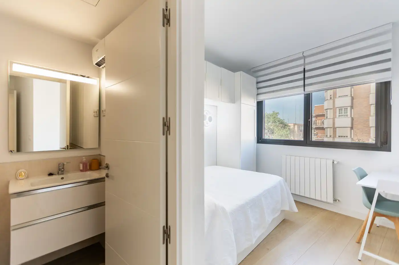 Schlafzimmer von Wohnung zur Miete in Alcorcón mit Heizung, Möbliert und Ofen