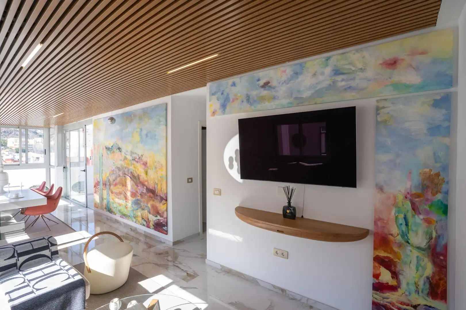 Sala d'estar de Àtic en venda en Santa Cruz de Tenerife amb Terrassa, Moblat i Balcó