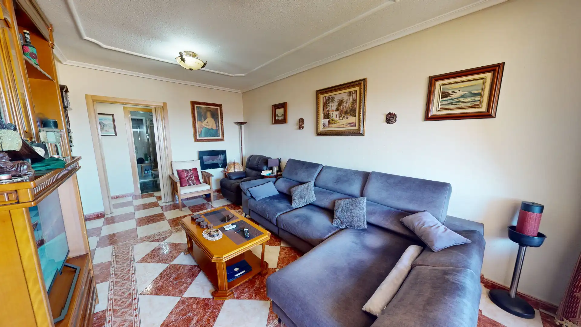 Sala d'estar de Pis en venda en Elche / Elx amb Aire condicionat, Calefacció i Traster