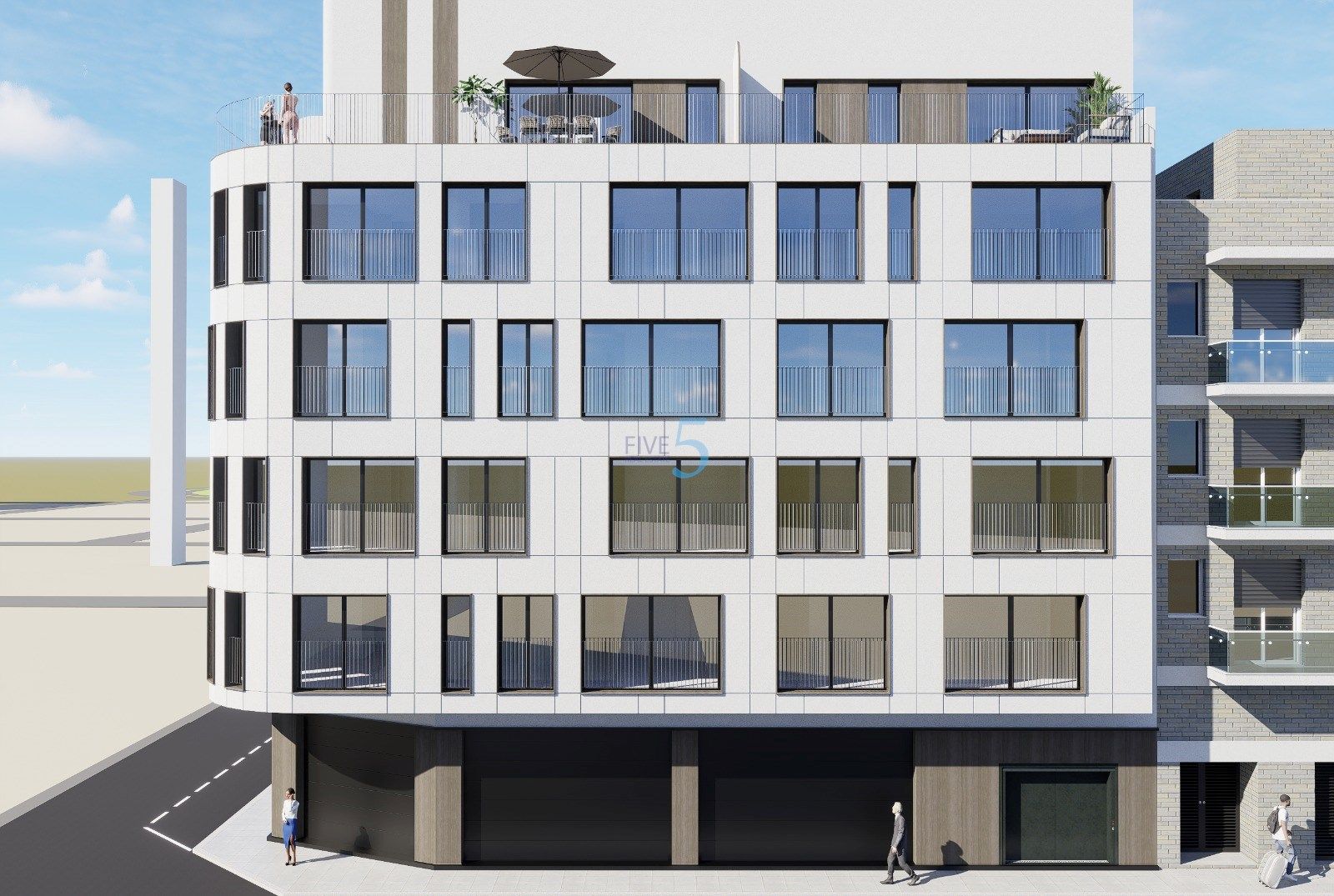 Vista exterior de Piso en venta en Torrevieja con Piscina