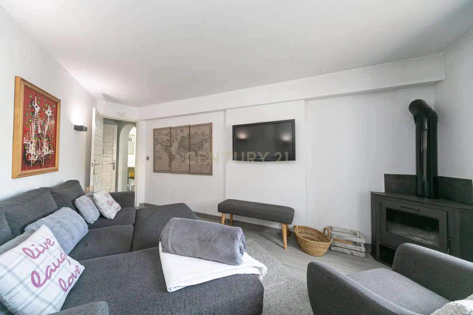 Sala de estar de Apartamento de alquiler en Benissa con Aire acondicionado, Trastero y Piscina