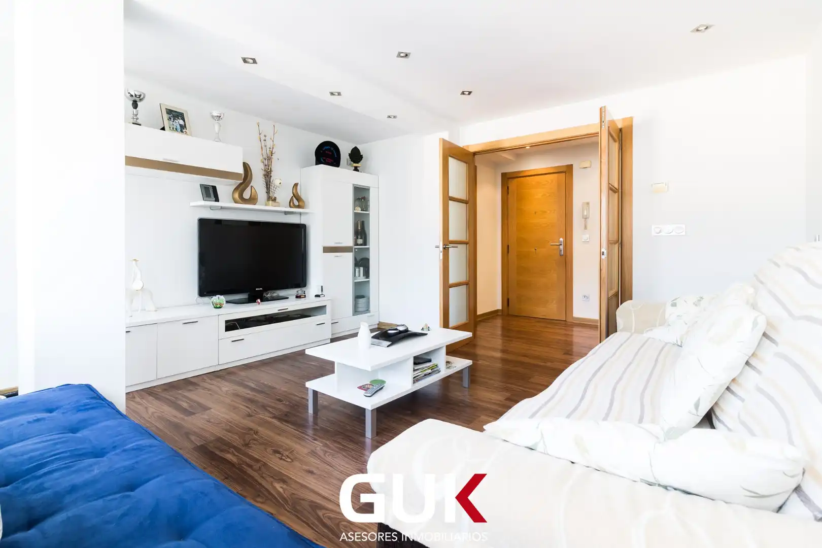 Sala de estar de Piso en venta en Donostia - San Sebastián  con Calefacción, Amueblado y Balcón
