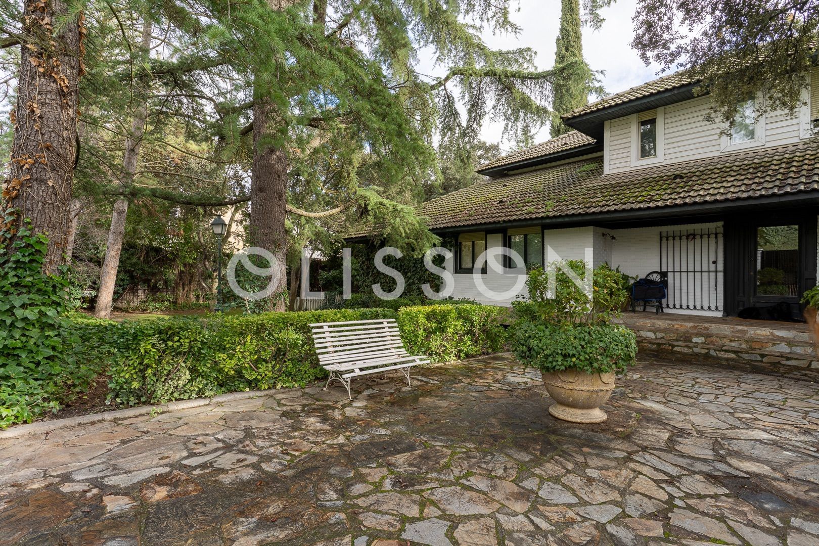 Vista exterior de Casa o xalet en venda en La Moraleja amb Calefacció, Jardí privat i Terrassa