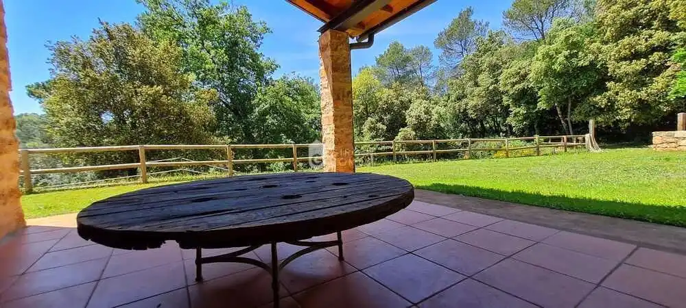 Terrace of Country homes for rent in Girona  with Air Conditioner, Heating and Private garden