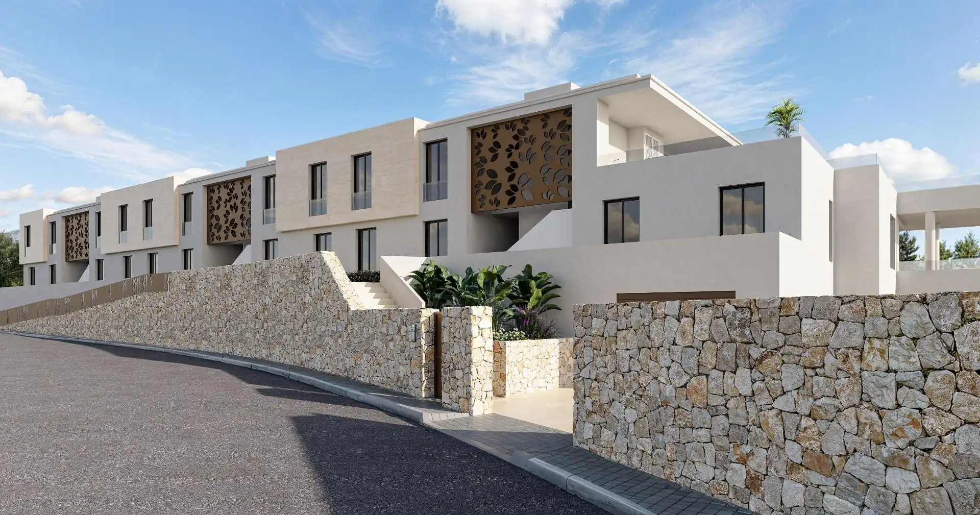 Vista exterior de Apartament en venda en Pedreguer amb Calefacció, Jardí privat i Terrassa