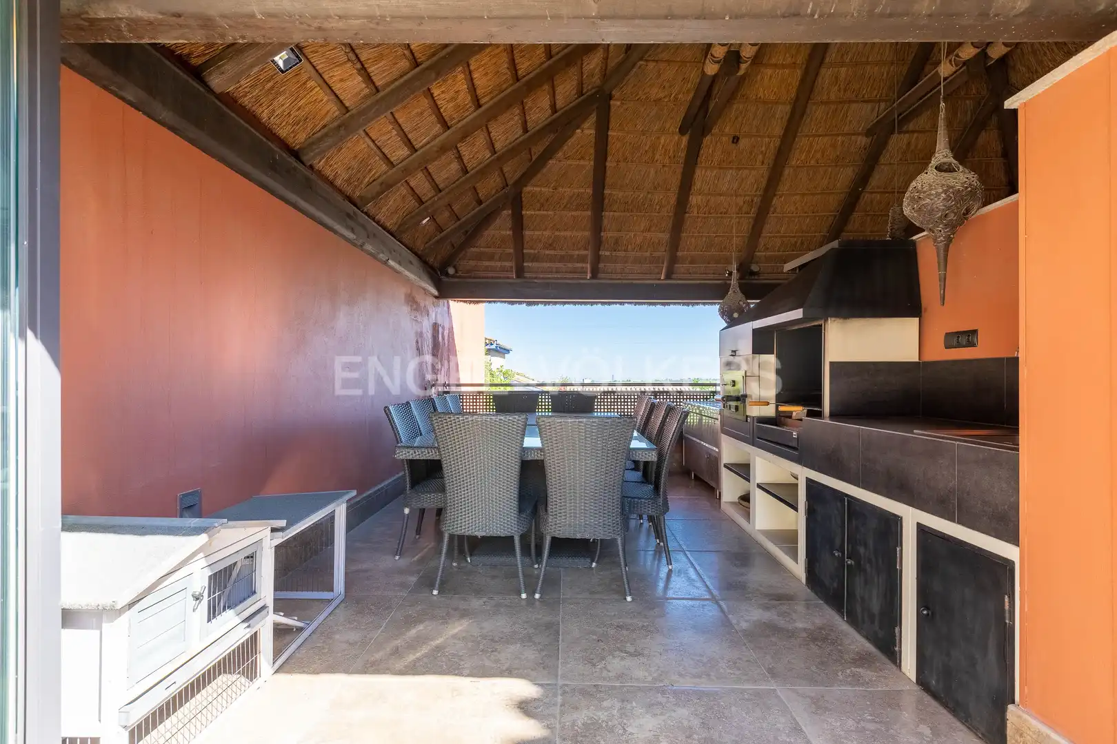Terrassa de Finca rústica en venda en Dos Hermanas amb Aire condicionat, Calefacció i Jardí privat