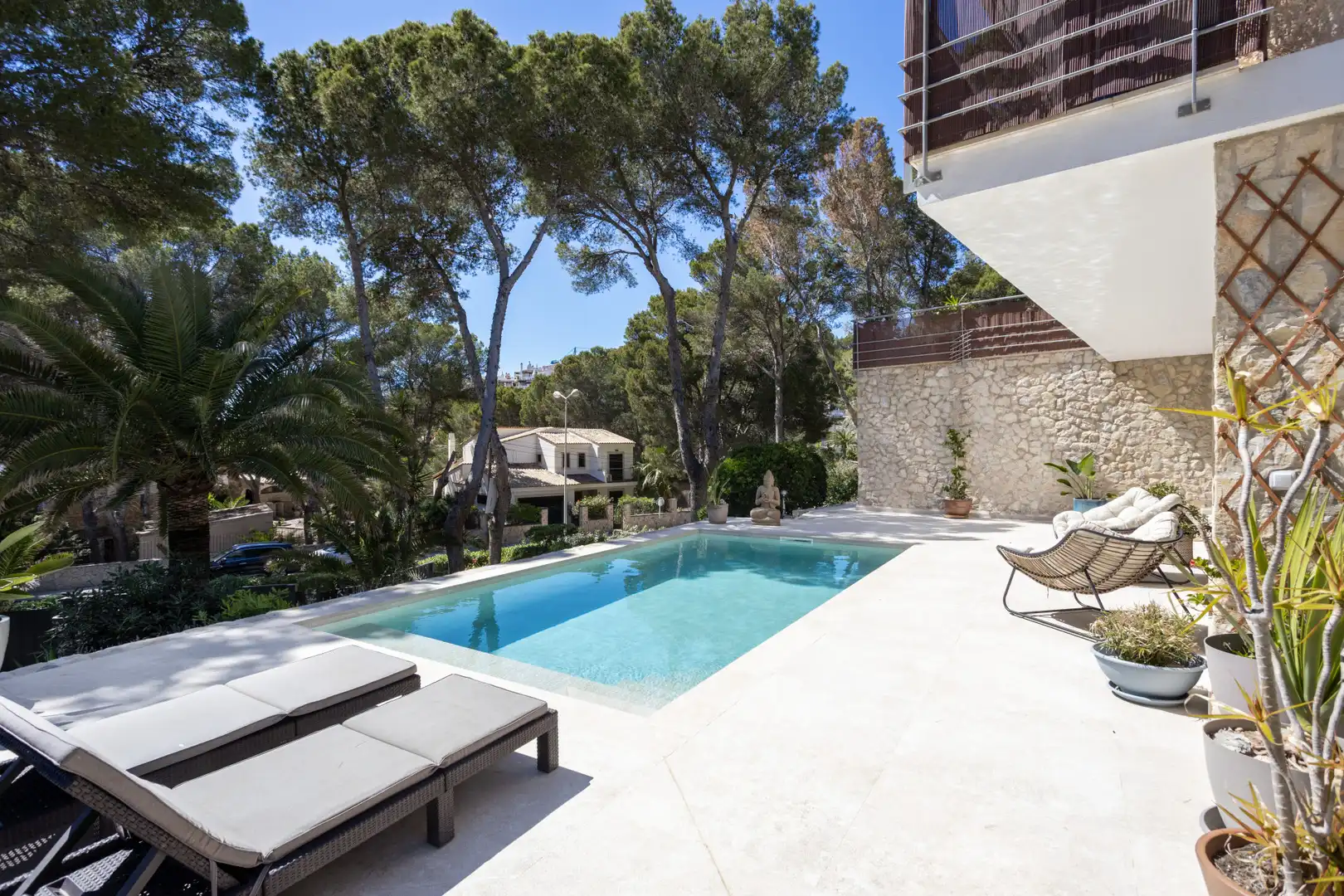 Piscina de Casa o xalet en venda en Calvià amb Aire condicionat, Jardí privat i Terrassa