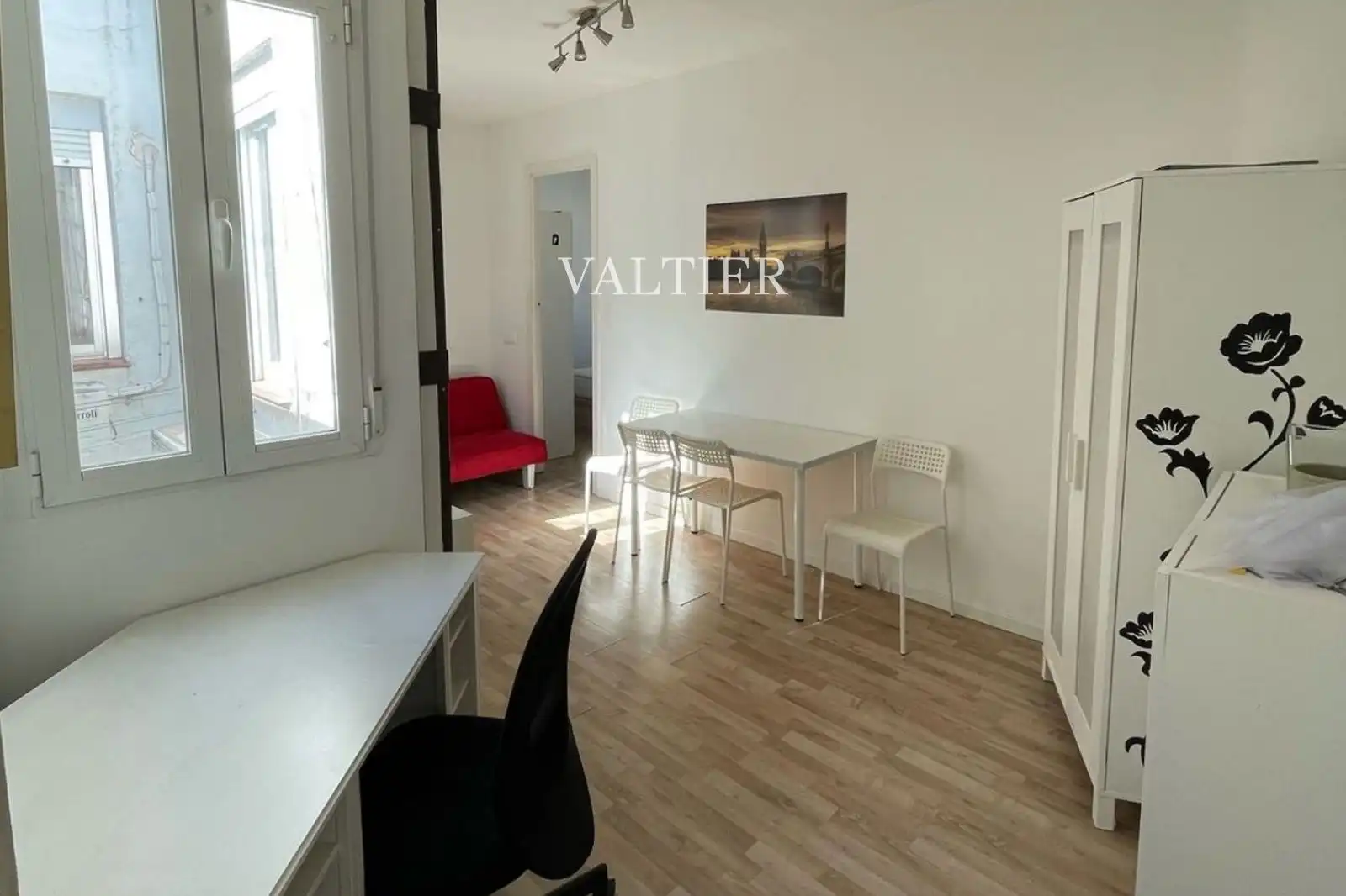Schlafzimmer von Wohnung zur Miete in  Madrid Capital mit Klimaanlage und Möbliert