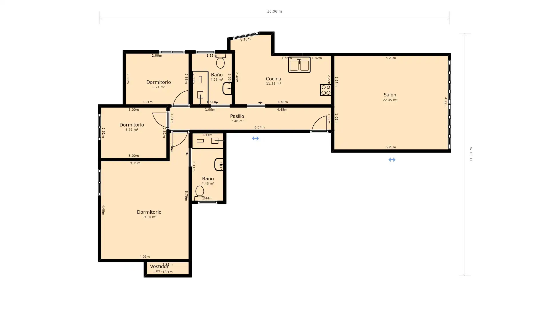 Wohnung zum Verkauf in Pinto mit Heizung