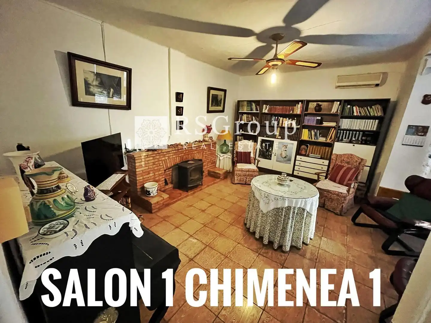 Sala d'estar de Casa o xalet en venda en Población de Arroyo