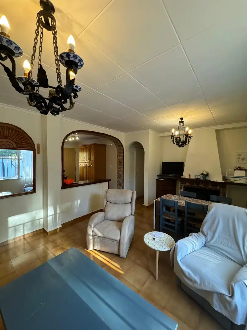 Sala de estar de Casa o chalet en venta en Vilallonga / Villalonga con Aire acondicionado, Jardín privado y Terraza
