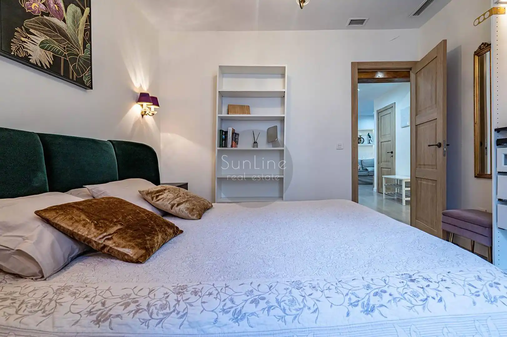 Schlafzimmer von Wohnung zum Verkauf in Valencia mit Klimaanlage, Möbliert und Balkon