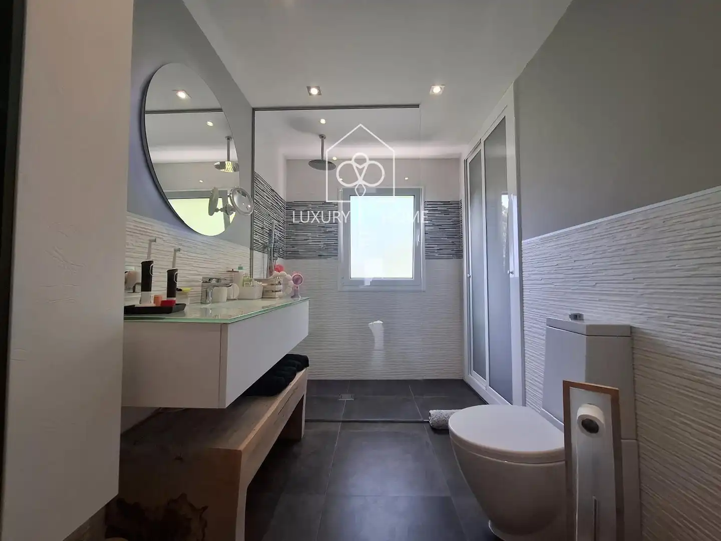 Bathroom of Houses for sale in Begues  with Air Conditioner, Heating and Terrace