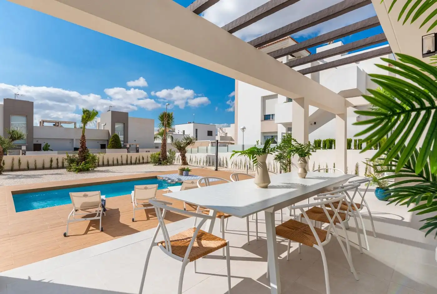 Terrace of Houses for rent in Rojales  with Air Conditioner, Heating and Private garden