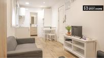 Living room of Flat to rent in  Madrid Capital  with Air Conditioner, Heating and Furnished