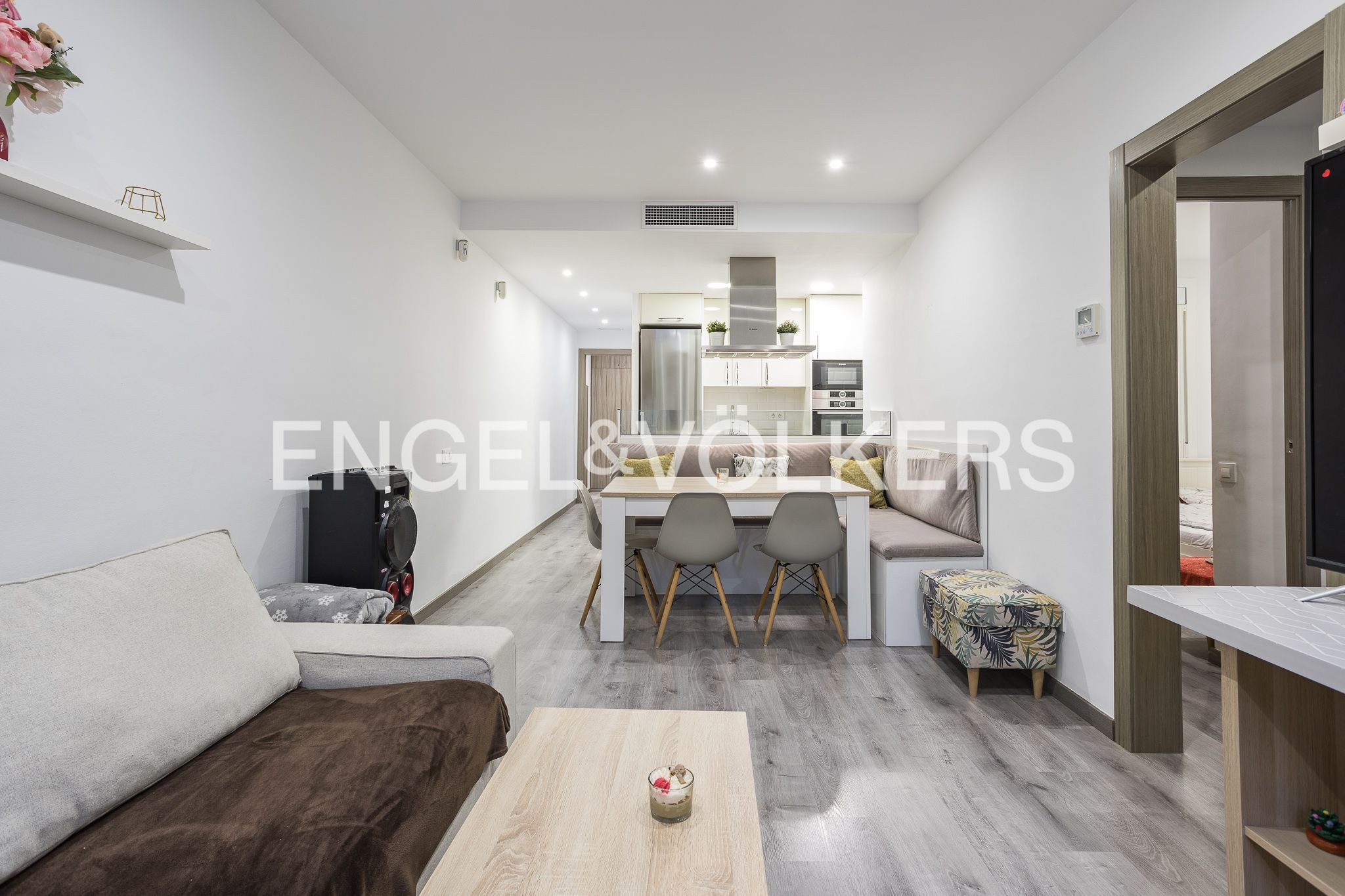 Sala d'estar de Apartament en venda en  Barcelona Capital amb Aire condicionat, Calefacció i Balcó